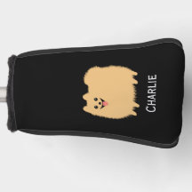 Fluffy Pomeranian Cute Dog com Nome Personalizado
