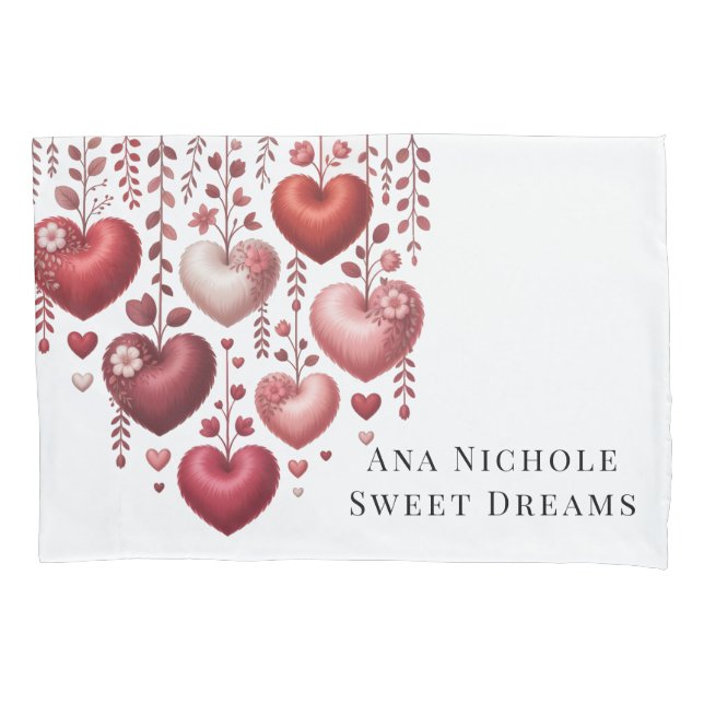 Fluffy Red Floral Heart Baby Shower Gift (Frente)