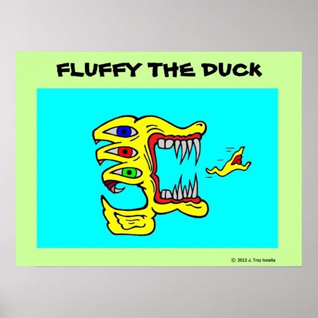 Fluffy th Duck Poster (Frente)