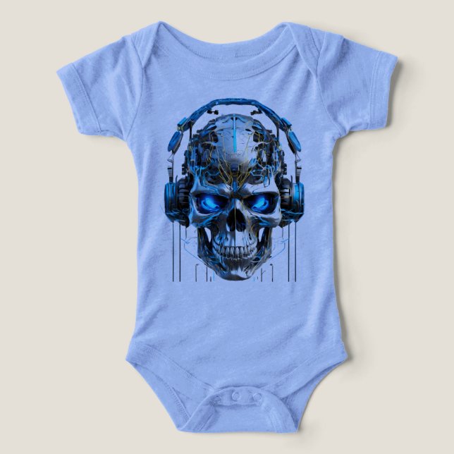 Fluffy White and Tan Puppy Portrait (Design frontal)