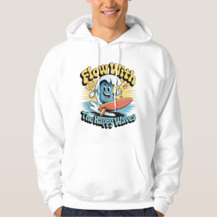 Fluir Com as Ondas Felizes Estilo Surf Camiseta Ma