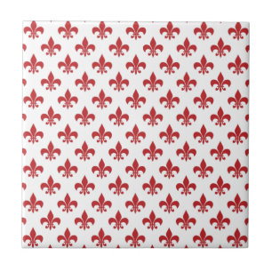 Fluru-de-lys, vermelho e branco