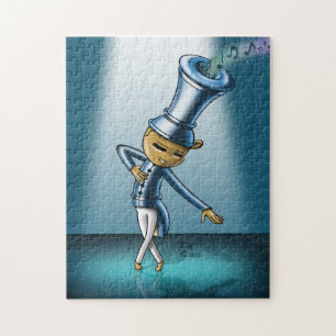 "Flute" 11x14 Quebra-cabeça com caixa de presente