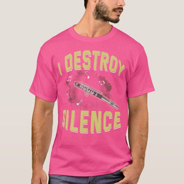 Flute Lover Camisa Engraçado Instrumento Musical D (Frente)