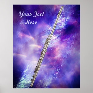 Flute ou Flutist Musical Poster