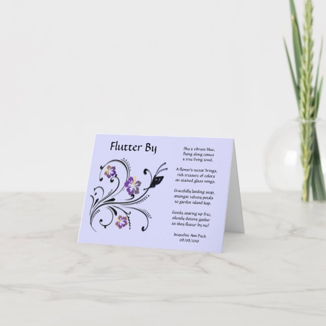 Flutter Por Cartão De Saudação (Frente)