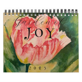 Flutuantes De Aquarela: Calendário De Duas Páginas