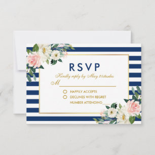 Fluxo Azul Floral Riscas Casadas RSVP