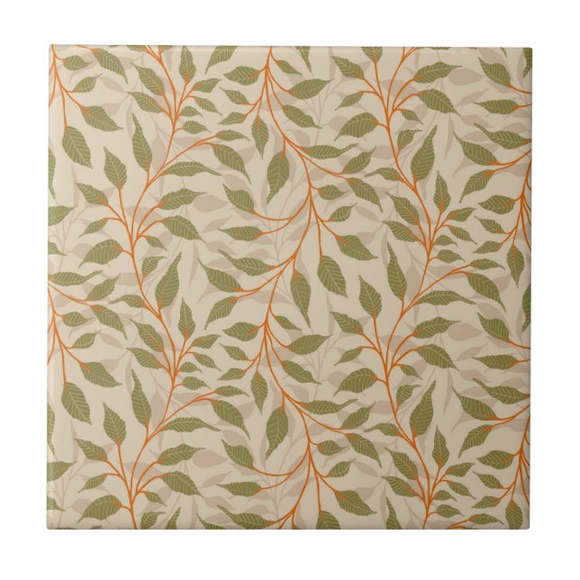 Fluxo de Folhagem Dançante Delicar Folhagem Verde (Frente)