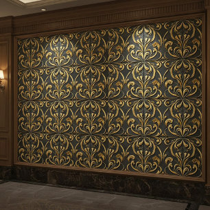 Fluxo Dourado Elegante e Sem Costuras Design de Az