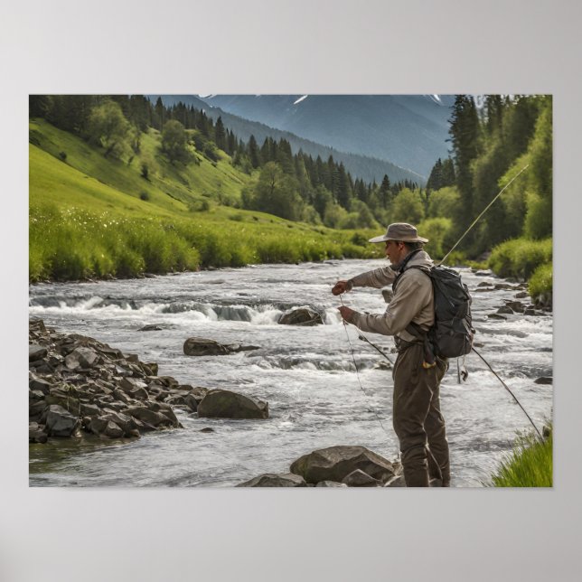 Fly Fish Wall Art Impressão (Frente)
