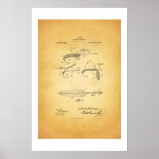 Fly Fisheries 1921 US Patent Poster - A Winnie