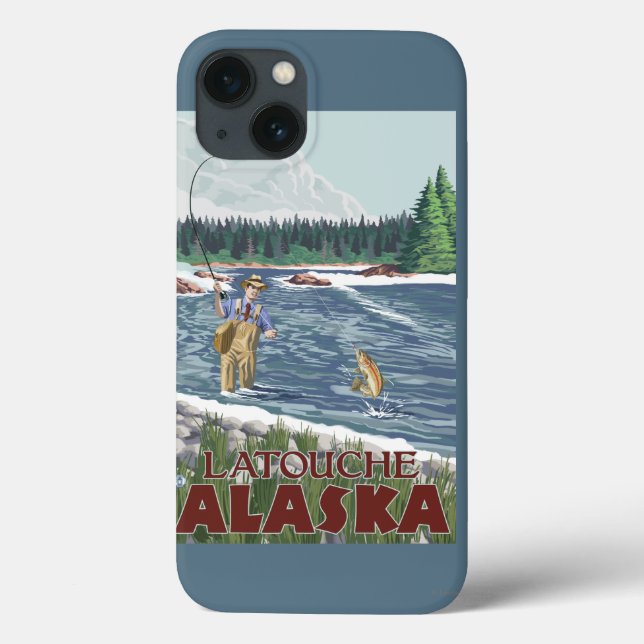 Fly Fisherman - Latouche, Alaska (Verso)