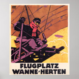 FLY FLUGPLATZ WANNE HERTEN Vintage Posters alemães