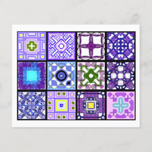 Flyer 12 Diferentes Azulejos de Saquinhos de Chá - Dobra