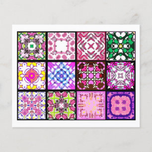 Flyer 12 Diferentes Azulejos de Saquinhos de Chá - Dobra