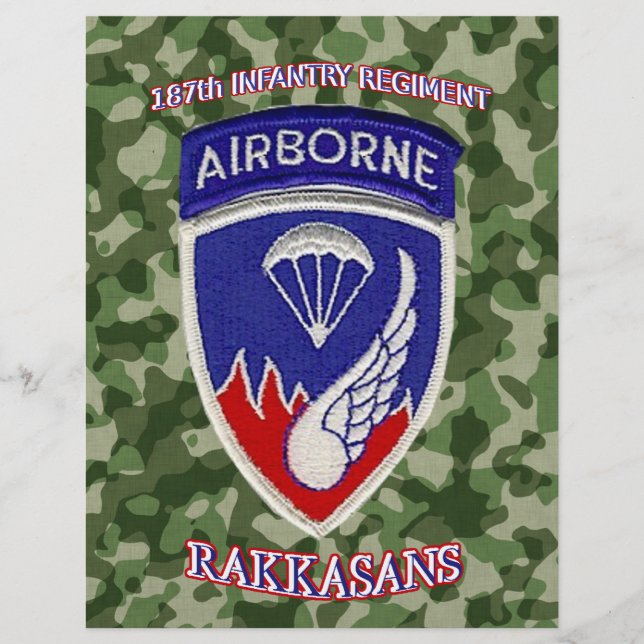 Flyer 187. º Regimento de Infantaria (Frente)