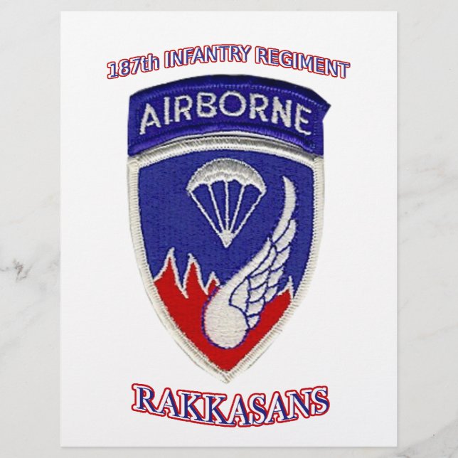 Flyer 187. º Regimento de Infantaria (Frente)