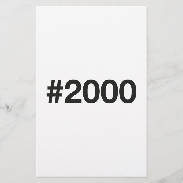 Flyer 2000 Hashtag 25 Aniversário de Aniversário (Frente)