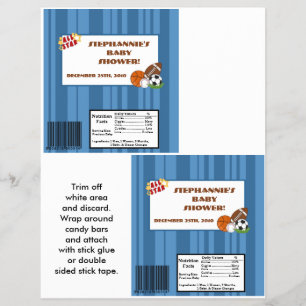 Flyer 2 Bar grande Wrapper All-Star Blue de Hershey