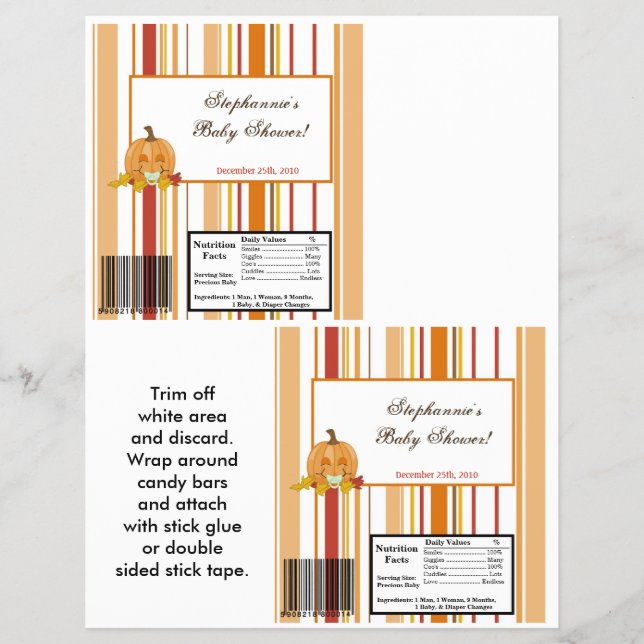 Flyer 2 Bomba de Bar Grande de Hershey outono (Frente)