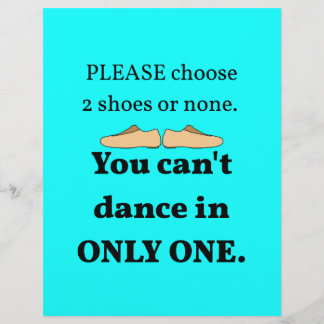 Flyer 2 Calçados ou nenhum ciano