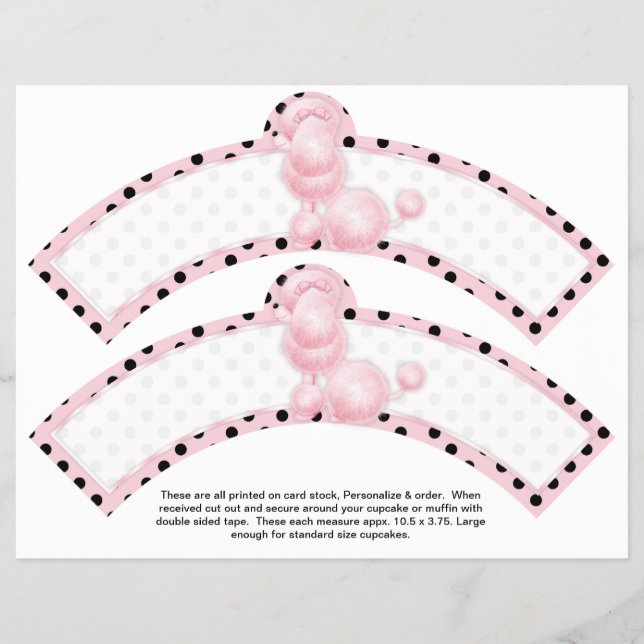 Flyer 2 Molas de Cupcake Personalizadas de Aniversário d (Frente)