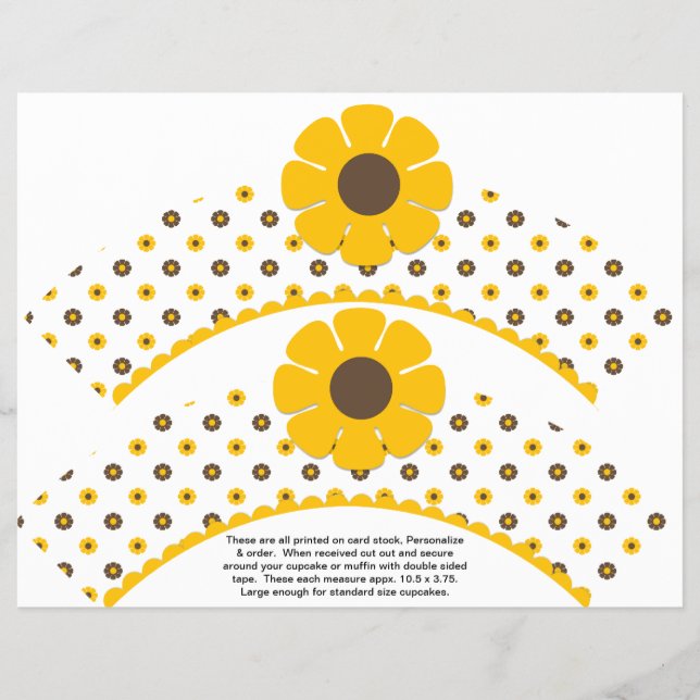 Flyer 2 Molas de Cupcake Personalizadas de Aniversário d (Frente)