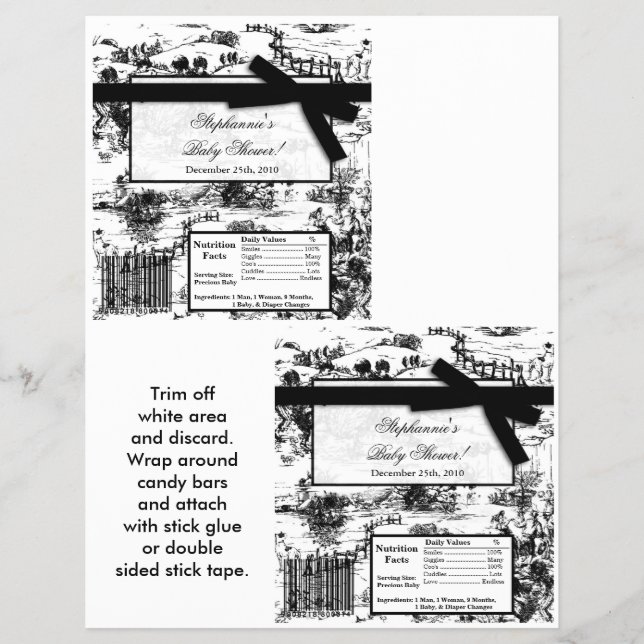 Flyer 2 Tecido preto de Bar grande de Hershey (Frente)