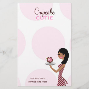 Flyer 311 Candie o étnico ondulado de Cutie do cupcake