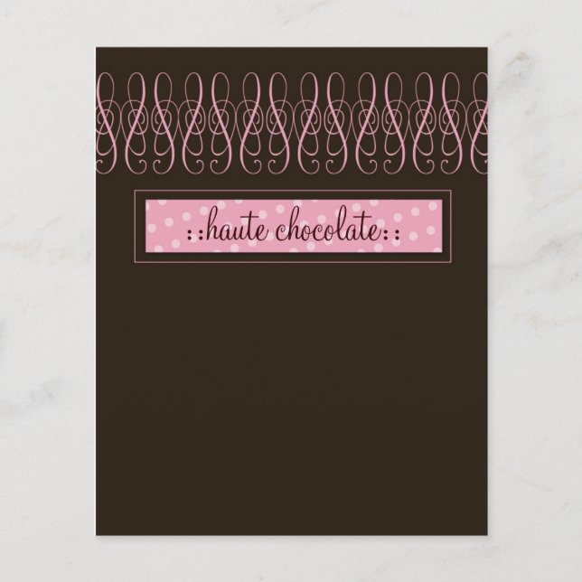 Flyer 311-Panfleto De Chocolate Suave (Frente)