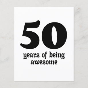 Flyer 50 anos de ser incrível
