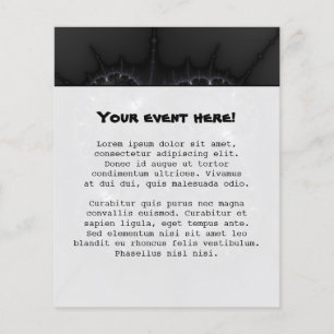 Flyer 50 Formas De Cinzas - Arte Fractal