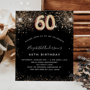 Flyer 60º aniversário do convite para o orçamento do our