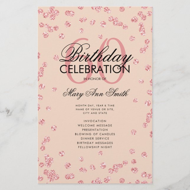 Flyer 60º aniversário do Programa Rosa de Brilho Dourado (Frente)