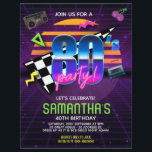 Flyer 80s Retro Birthday Party<br><div class="desc">80s Retro Birthday Party Flyer - Travel back to the totally bodacious 80’s with this one in a million retro 80s birthday invitation. The hair, the fashion and the music, keep this stylish decade in the hearts and minds of the young and the young at heart. This radical invitation features...</div>