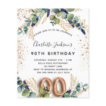 90 de aniversário de eucalipto