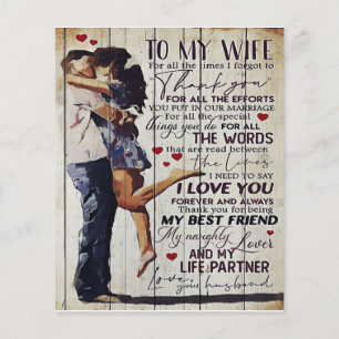 Flyer À Minha Esposa Presente Citações de Amor Pres