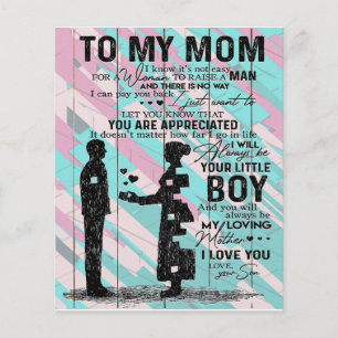 Flyer À Minha Mãe, Presente Por Mamães, Carta À Mãe