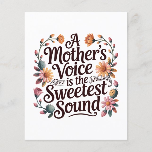 Flyer A Mother's Voice Is The Sweetest Sound (Frente)