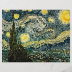 Flyer A Noite Estrelada de Vincent van Gogh (1889)