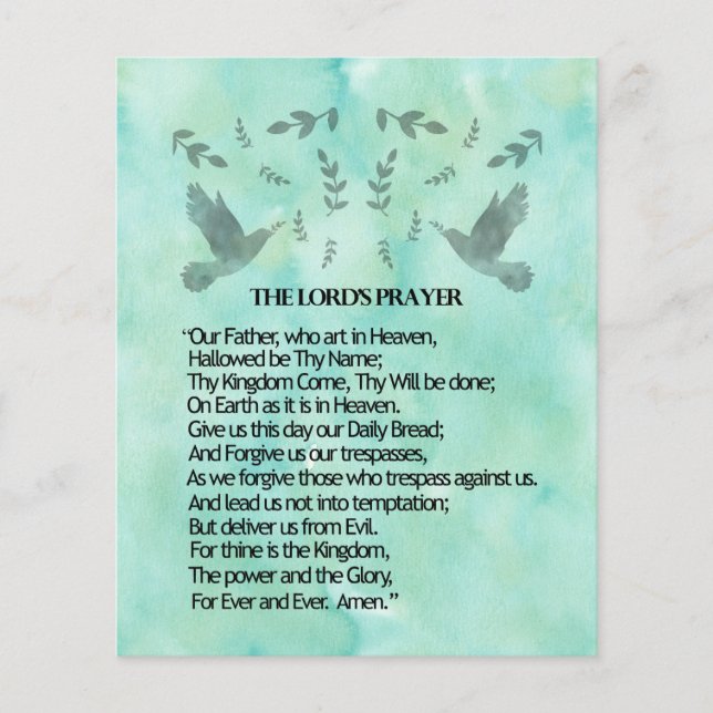 Flyer A Oração do Senhor (Frente)