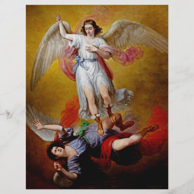 Flyer A queda de Lucifer por Antonio Maria Esquivel (Frente)