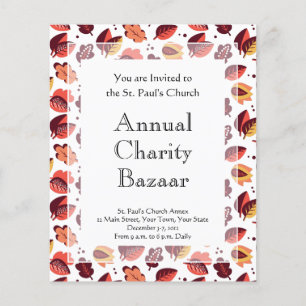 Flyer A queda elegante do art deco deixa o teste padrão