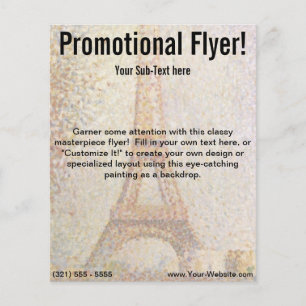 Flyer A torre Eiffel por Georges Seurat