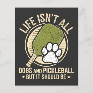 Flyer a vida não é só cachorros e pickleball