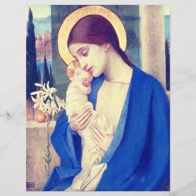 Flyer A Virgem Maria e o Menino Jesus Graça Renascentist (Frente)