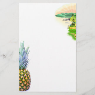 Flyer Abacaxi Fruta Praia Sobremesa Colorido Tropical
