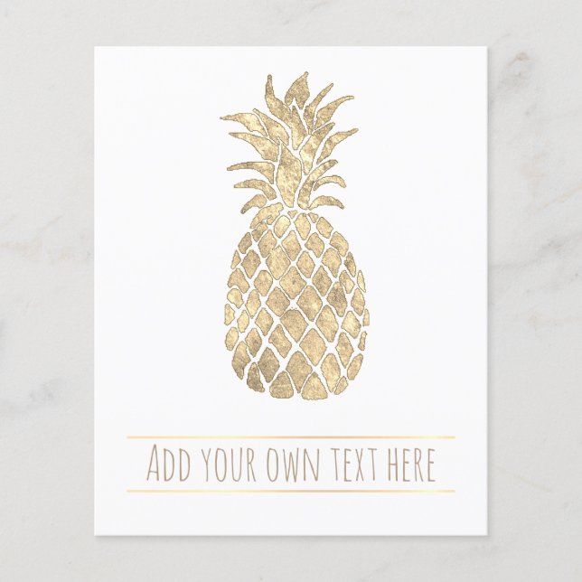 Flyer abacaxi ouro tropical (Frente)