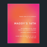 Flyer Abstrato Doce 16 Invit Moderno Mínimo Colorido<br><div class="desc">Pode ser totalmente personalizado para atender às suas necessidades. © Gorjo Designs. Feito para você através da plataforma Zazzle. // Precisa de ajuda para personalizar o seu design? Tem outras ideias? Sinta-se à vontade para me contactar (Zoe) diretamente.</div>